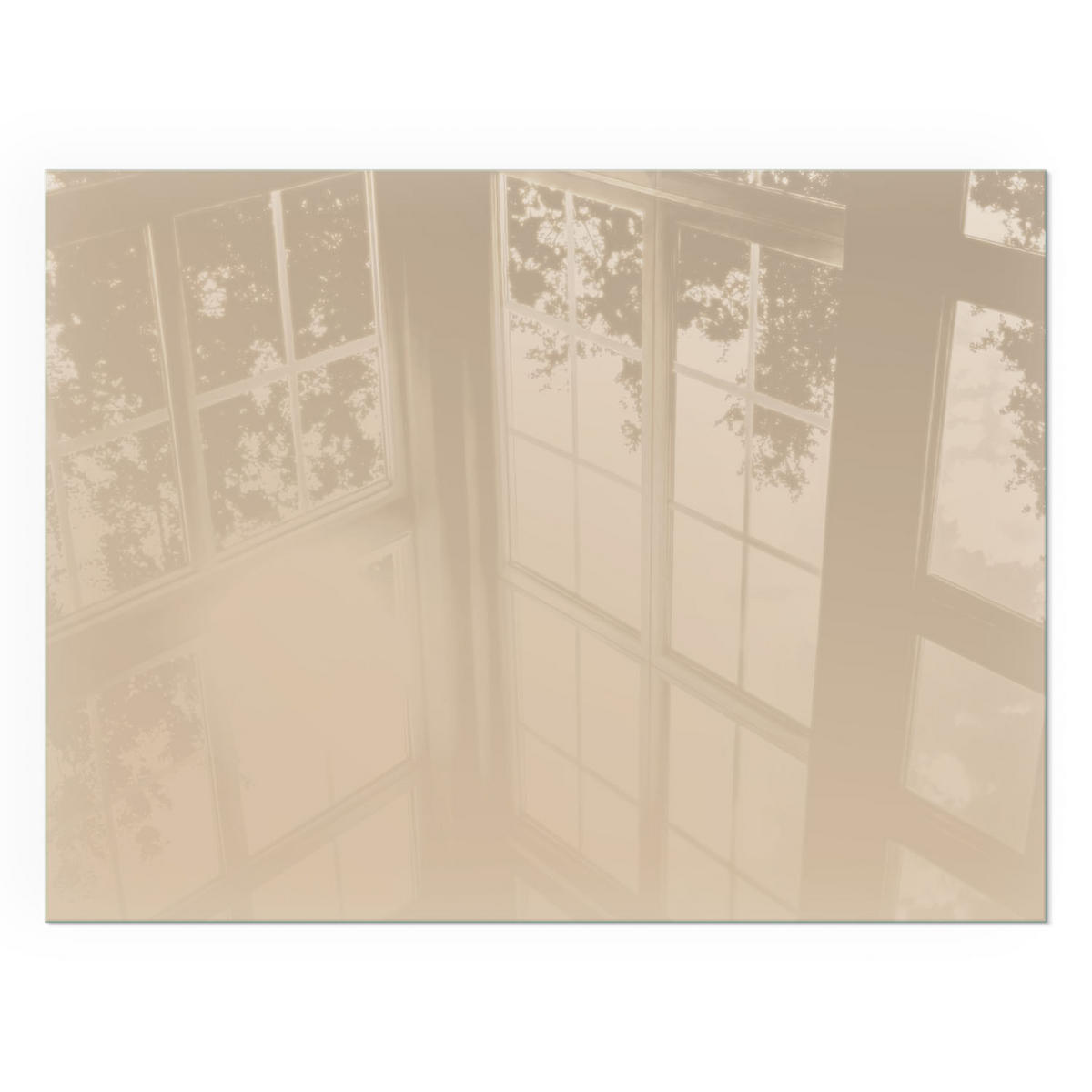 GLASPLATTE für Kamin 80x60 cm - Gelb, Glas (80/60/0.4cm) - TULUP