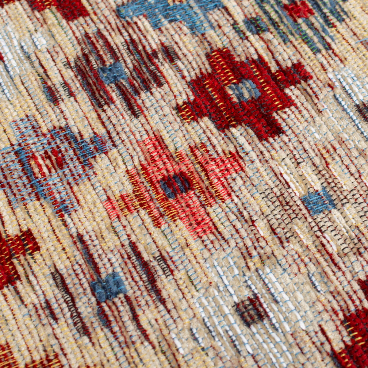 TEPPICH COQUET, mit Kreuz Muster, Rot-Bunt, 200 x 290 cm - Rot, Textil (200/290cm) - KADIMA DESIGN