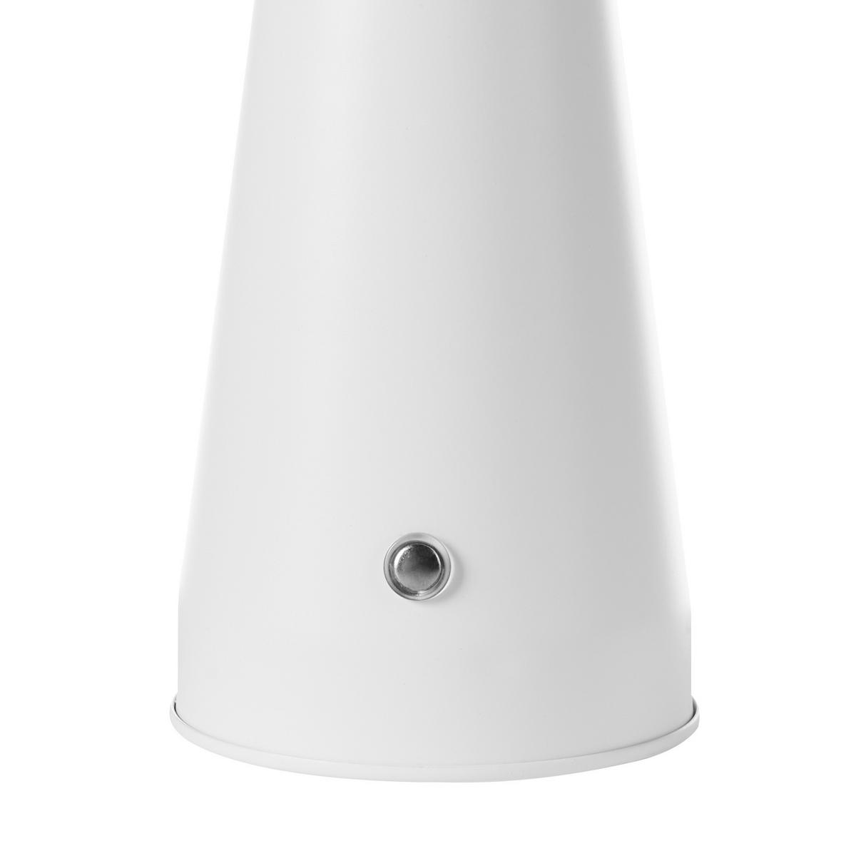 LED-TISCHLEUCHTE Weiß Bocono - Weiß, Metall (15/15/28cm) - Beliani