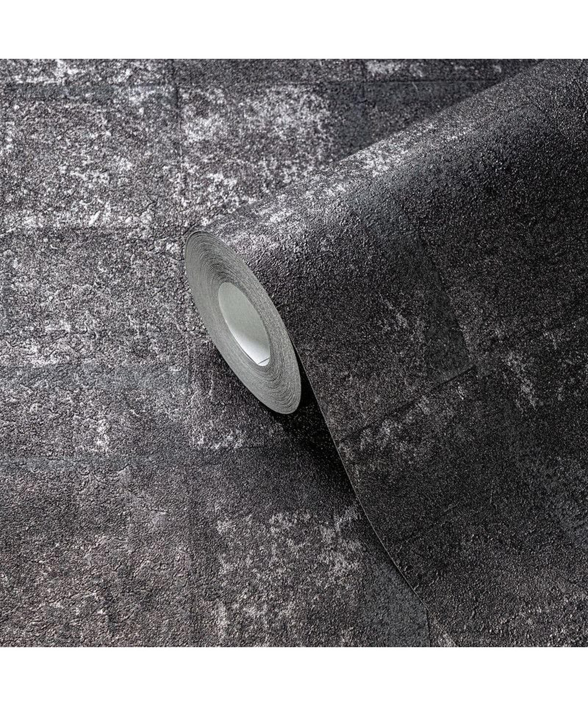 VLIESTAPETE Schwarz 53/1005 cm - Schwarz, Textil (53/1cm) - KUNSTLOFT