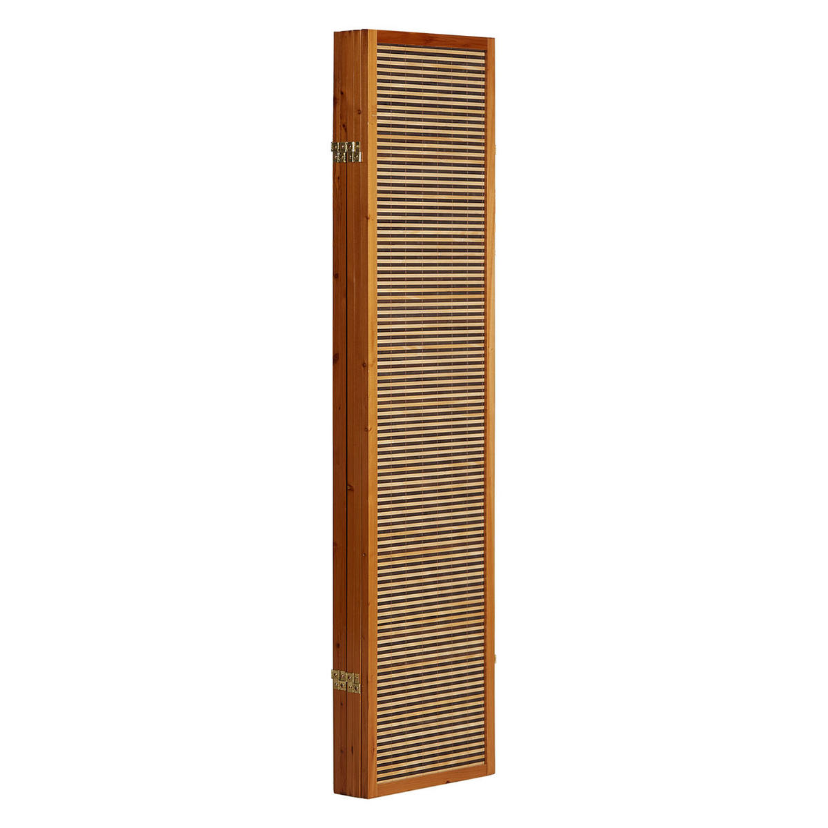 PARAVENT 5-tlg. 220/175 cm Braun Bambusstreben - Braun, Holz (220/175/2cm) - Homestyle4u