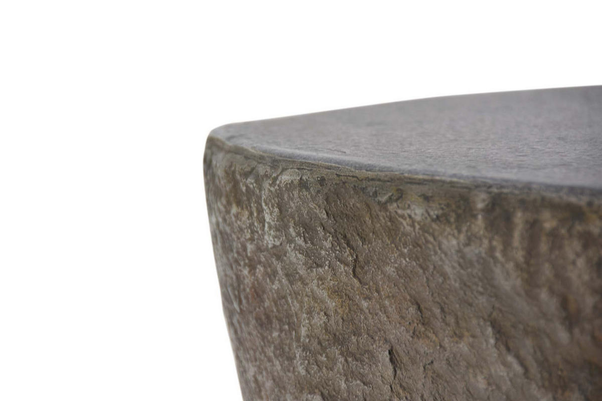 FEUERSTELLE Vesuv in Basalt-Optik aus Faserbeton - Dunkelgrau, Stein (113/44/110cm) - Elementi