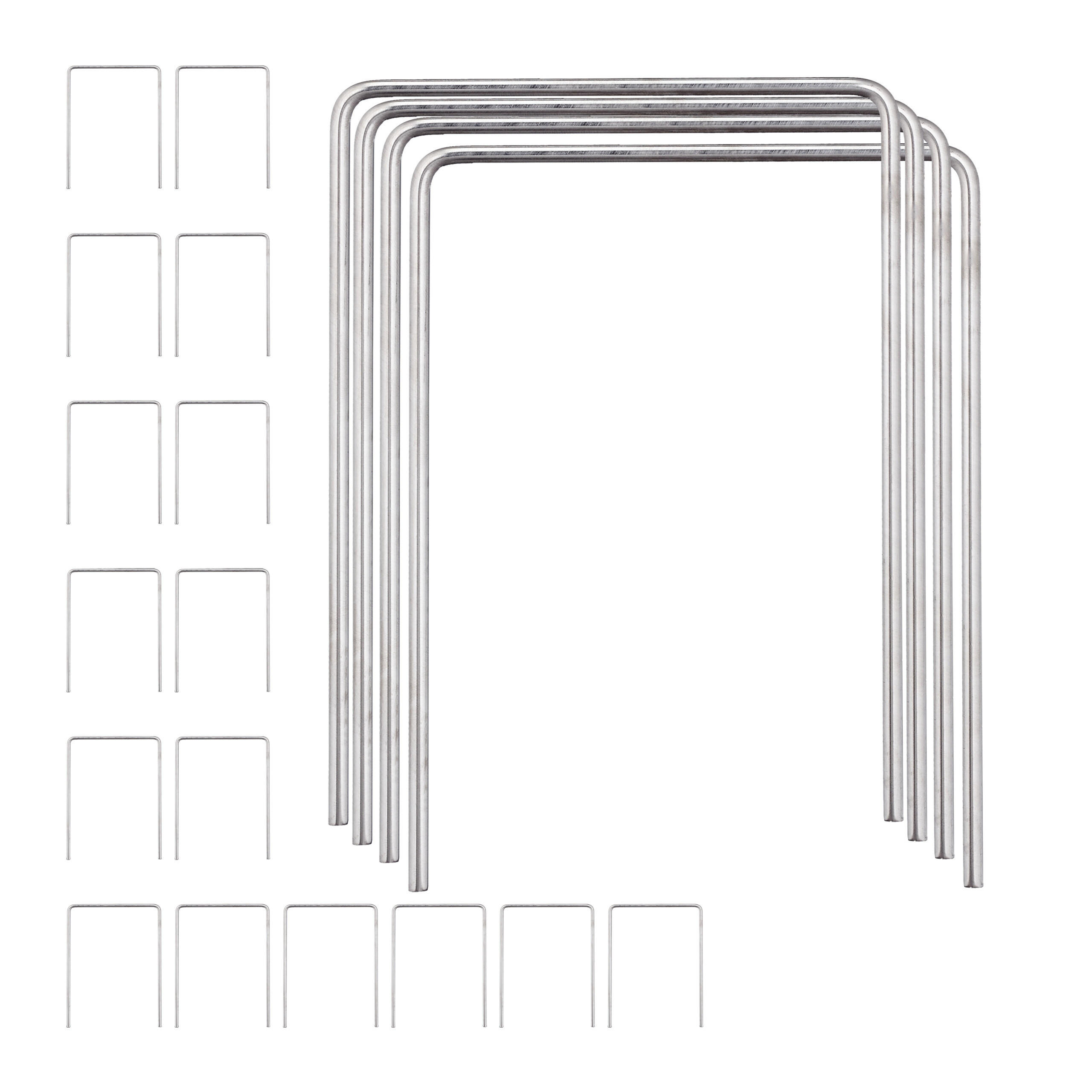 20XKROCKET-TORE - Silberfarben, Metall (11/0.5cm) - Relaxdays