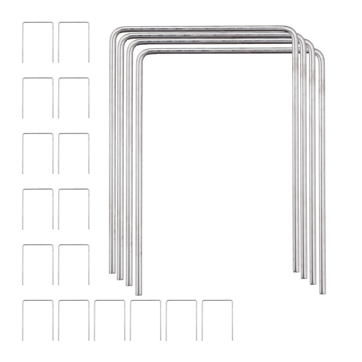 20XKROCKET-TORE - Silberfarben, Metall (11/0.5cm) - Relaxdays