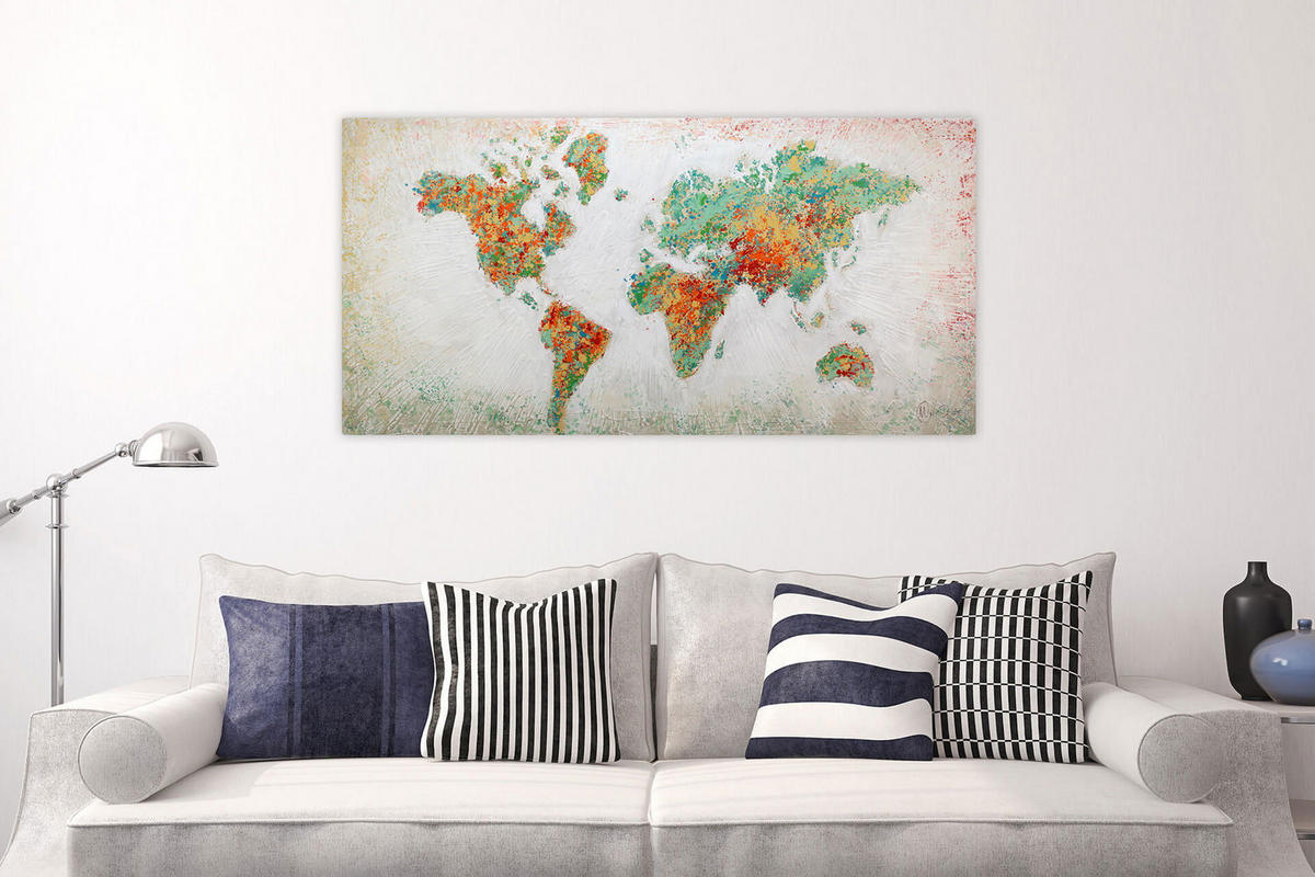 ACRYLBILD HANDGEMALT 140/70 cm - Multicolor, Holz/Textil (2.2/70cm) - KUNSTLOFT