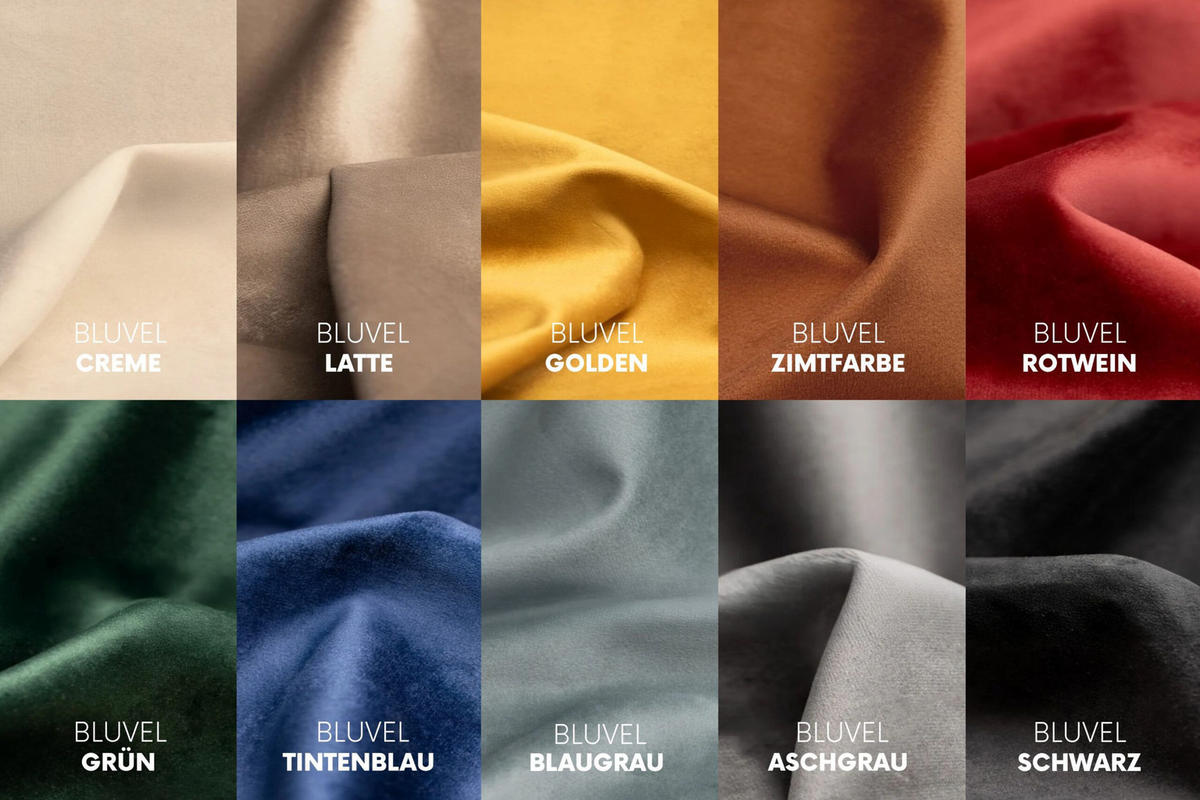 ECKSOFA L-Form Averro, stoff Bluvel, Zimtfarbe, Rechts - Hellbraun, Holz (280/150cm) - Kaiser Möbel