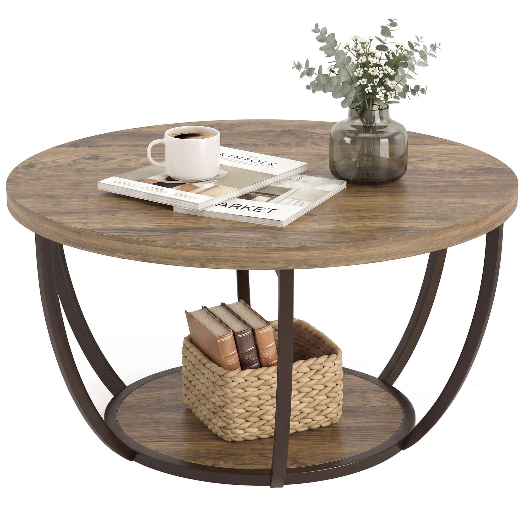 BEISTELLTISCH Braun 80.0/80.0/43.8cm - Braun, Holzwerkstoff (80/80/43.8cm)