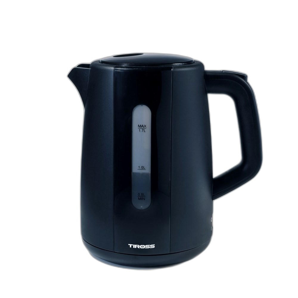 WASSERKOCHER ELEKTRISCH Schwarz 16/16/24 cm TS2707 - Schwarz, Metall (16/24/16cm) - Tiross 