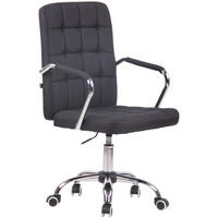 BÜROSTUHL Tenor, Stoff Schwarz - Schwarz, Textil/Metall (56/109/60cm) - TPFLiving
