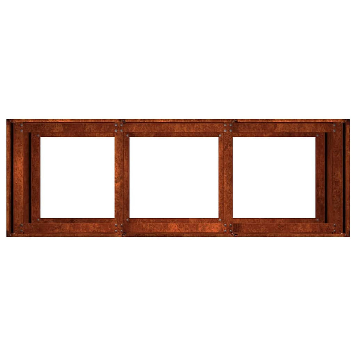 GARTEN-PFLANZGEFÄSS Offener Bon 120/40/80 cm Braun Legierter Stahl - Braun, Metall (40/80/120cm) - vidaXL