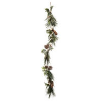 WEIHNACHTSGIRLANDE Details aus Holz 7,5/1/100 cm - Multicolor, Holz (1/100/7.5cm) - Atmosphera Createur d´interieur