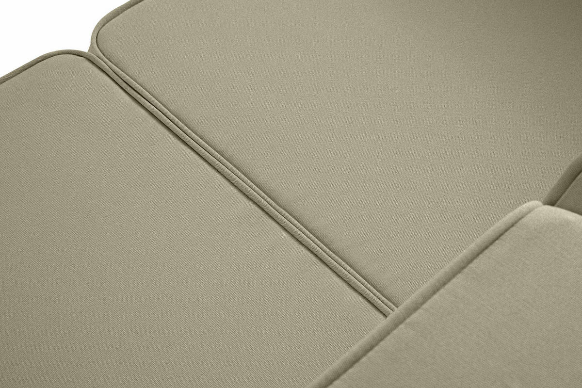 GARTENSOFA TRIGLO 2-Personen, Stahlrahmen, Modern, Weiß/Beige - Beige/Weiß, Textil/Metall (164/70/69cm) - KONSIMO®