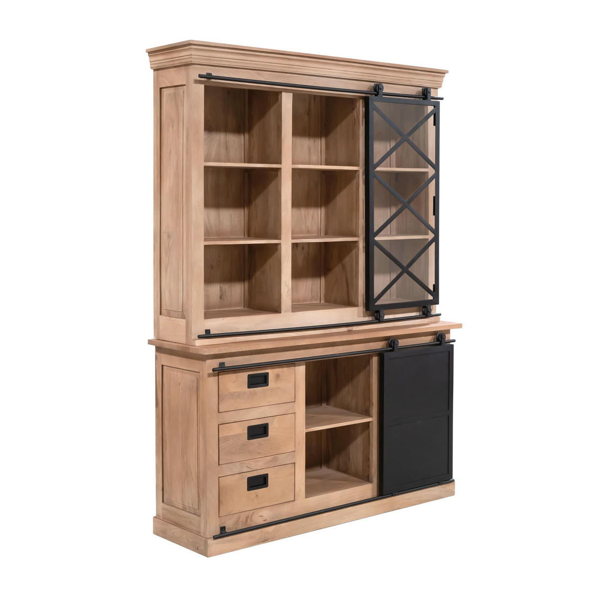 VITRINE Fresno Braun 45/160/220 cm - Braun, Holz (160/220/45cm) - Starfurn