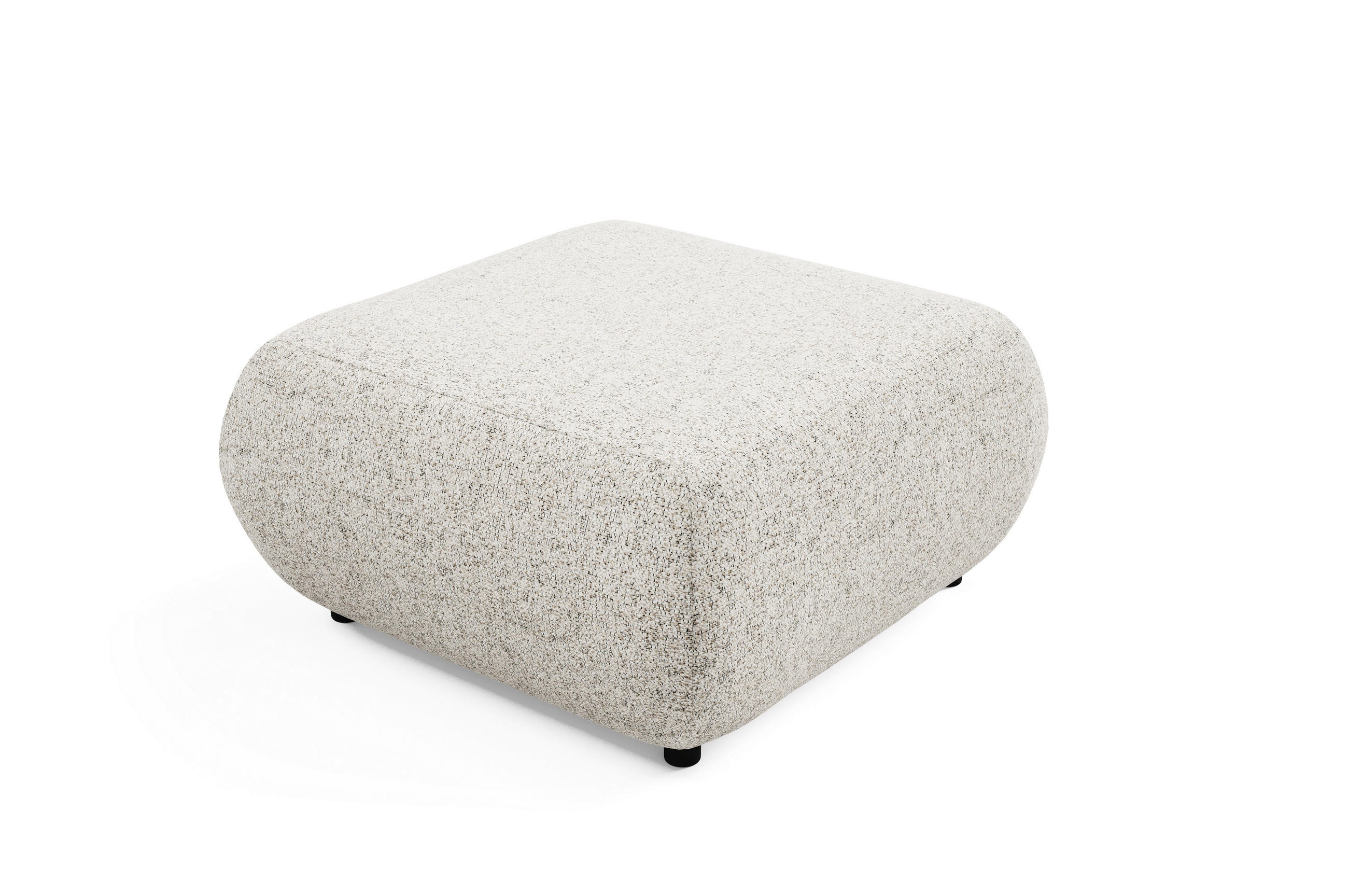 POLSTERHOCKER DELTA Modern Sitzhocker, Fußhocker Beige - Beige, Holzwerkstoff/Kunststoff (88/41/88cm) - MASSENO