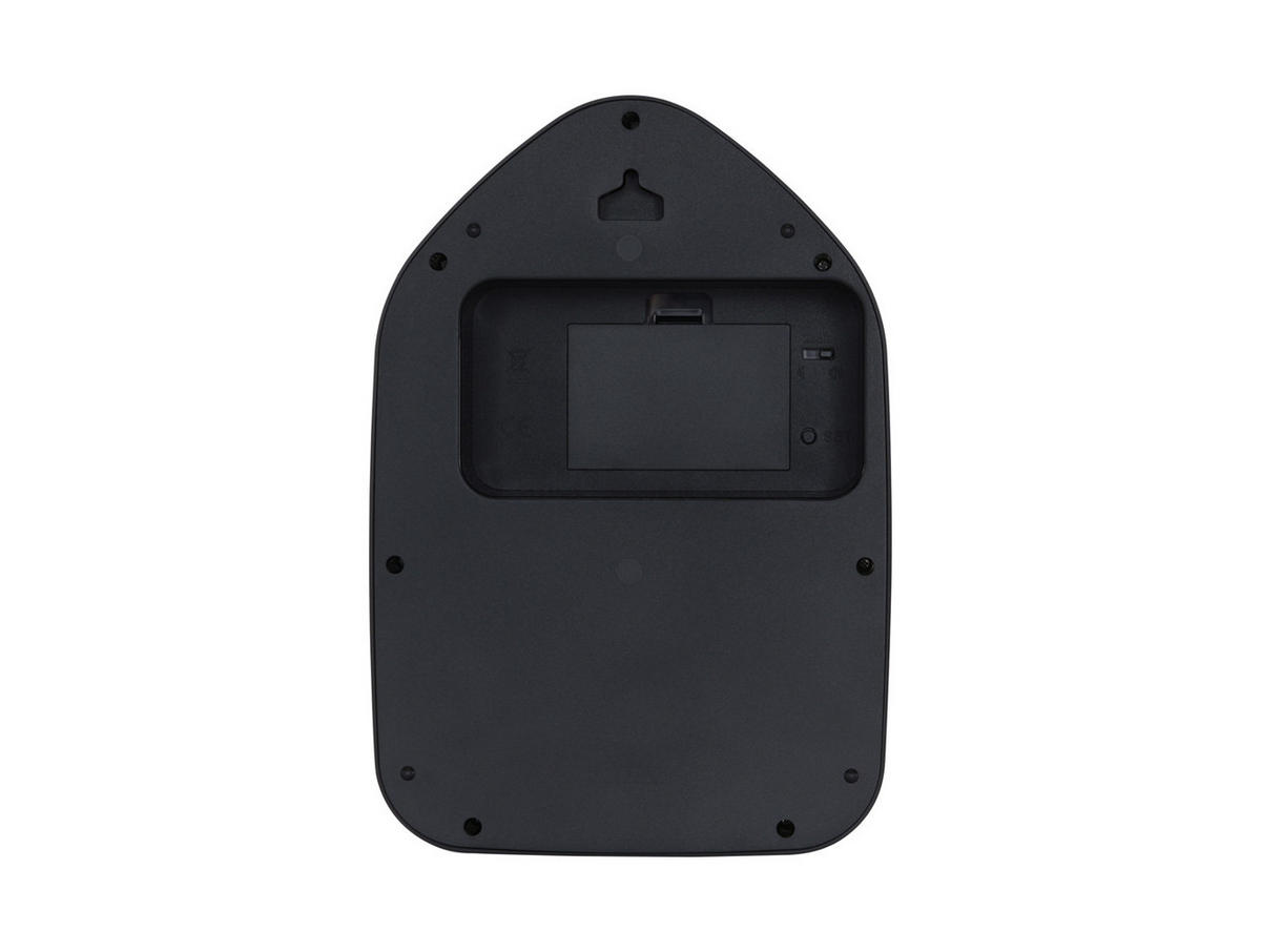 WANDUHR Modern Kitty Schwarz 7.5/20/29.1 cm - Schwarz, Kunststoff (20/29.1/7.5cm) - Karlsson