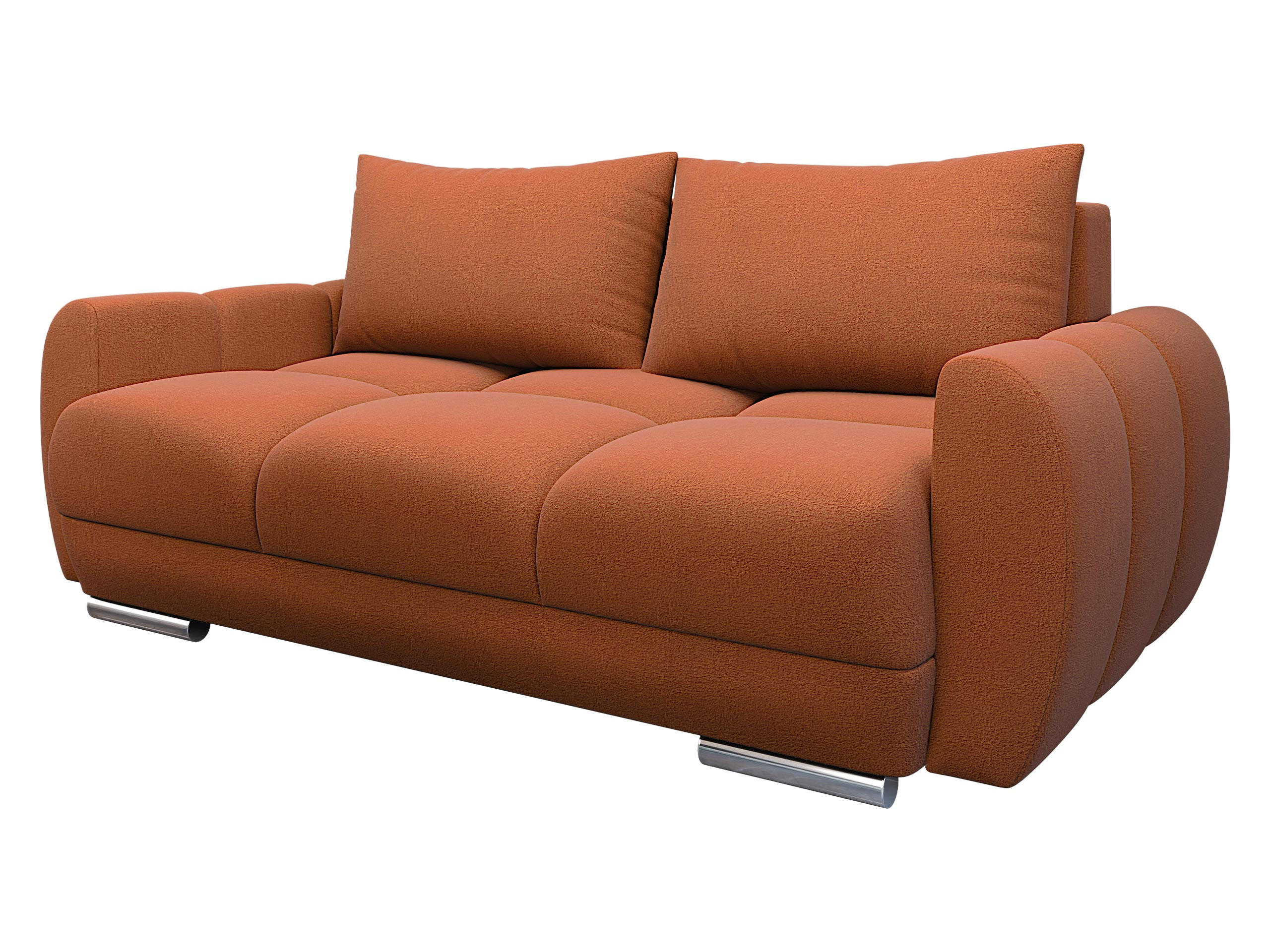 SOFA Logo 2 - Silberfarben/Braun, Holz/Kunststoff (186/89/97cm) - MIRJAN24