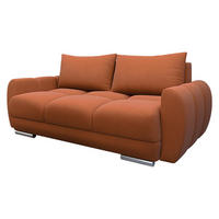 SOFA Logo 2 - Silberfarben/Braun, Holz/Kunststoff (186/89/97cm) - MIRJAN24