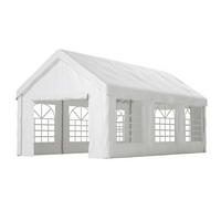 FAHRZEUG-ZELTGARAGE 3x6 m mit Doppel-Rolltor - Weiß, Metall (598/283/299cm) - ComfortXL