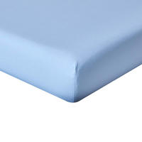 PERKAL-SPANNBETTLAKEN, Ägyptische Baumwolle, Fadendichte 200 - Blau, Textil (160/200cm) - Homescapes