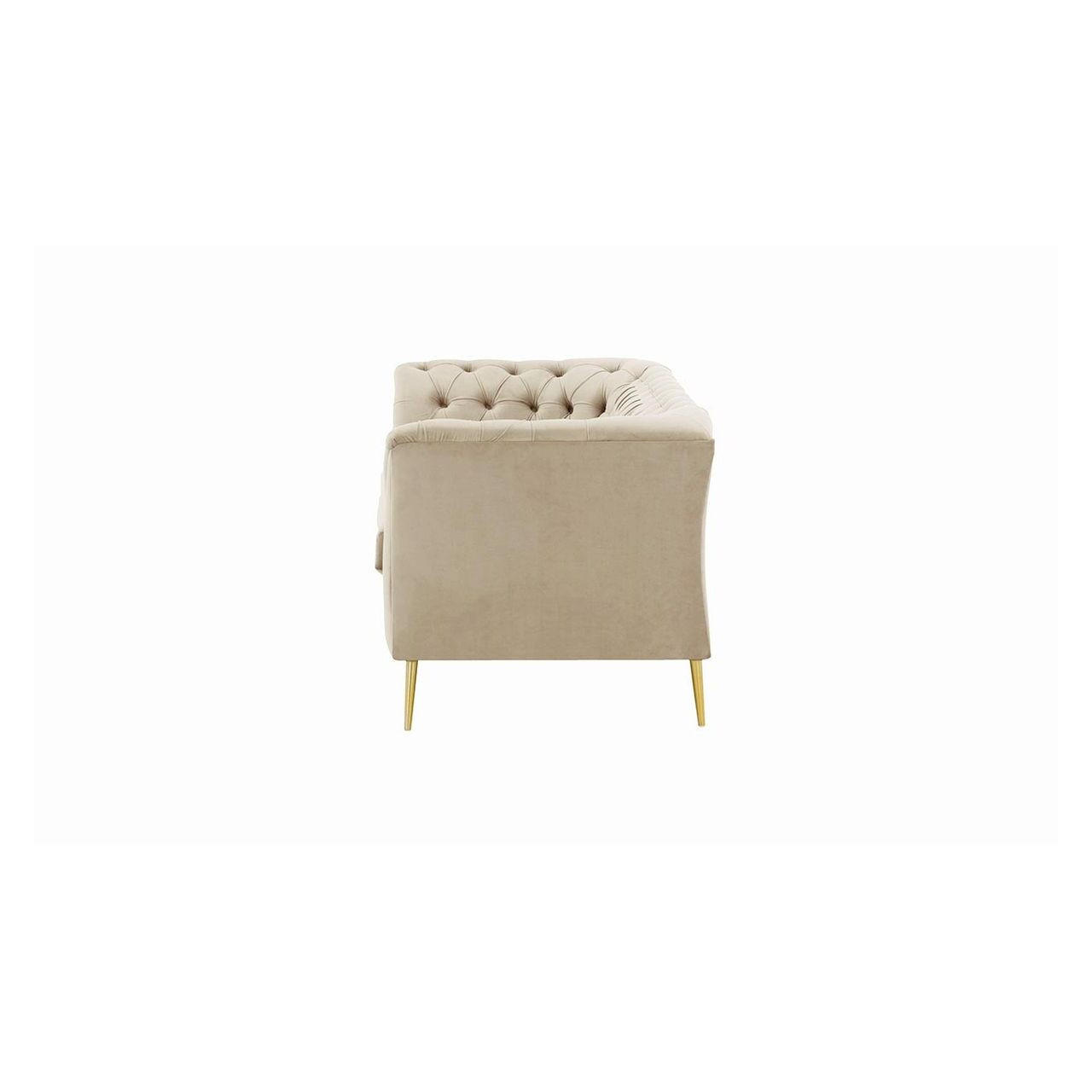 Thumbnail - Xxxl 2,5-Sitzer-Sofa, Creme, Textil, 209x74x80 cm, Wohnzimmer, Sofas & Couches, Sofas, Chesterfield Sofas
