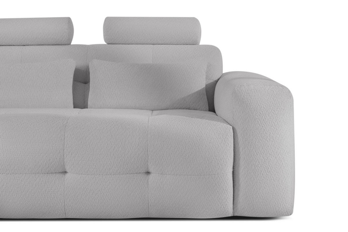 ECKSOFA LINKS ALIGRA, Hellgrau - Hellgrau, Holz/Holzwerkstoff (290/191cm) - KONSIMO®