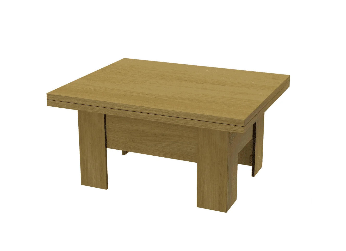 TISCH LONG - Honigeiche, Holzwerkstoff (80/100/53cm) - Meblini