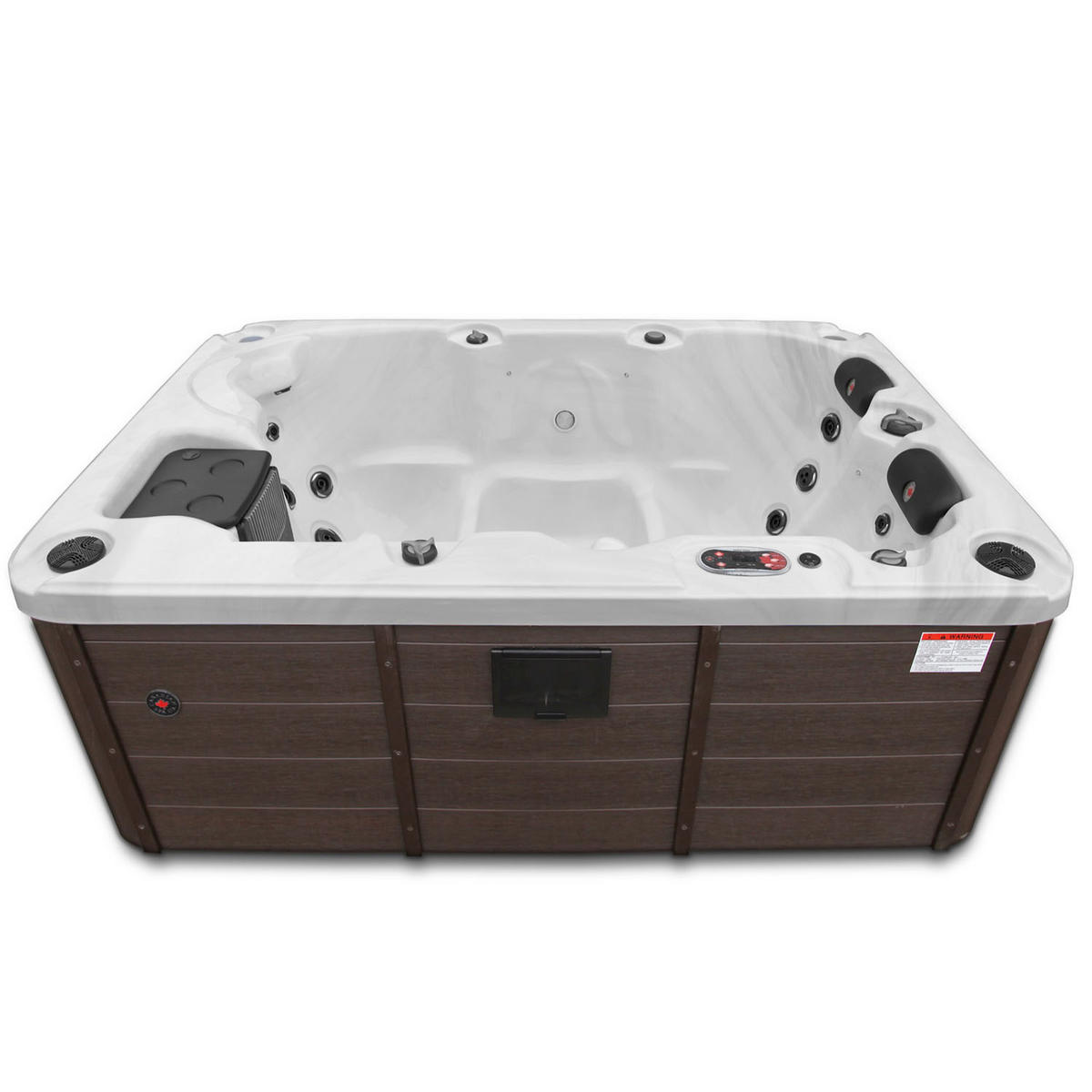 WHIRLPOOL Montreal UV Whirlpool - Weiß Hochglanz/Weiß, Kunststoff (150/78/213cm) - Canadian Spa Company