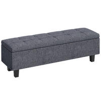 SITZBÄNKE Dunkelgrau 1 Stück - Dunkelgrau, Kunststoff (138/45/40cm) - GiPP