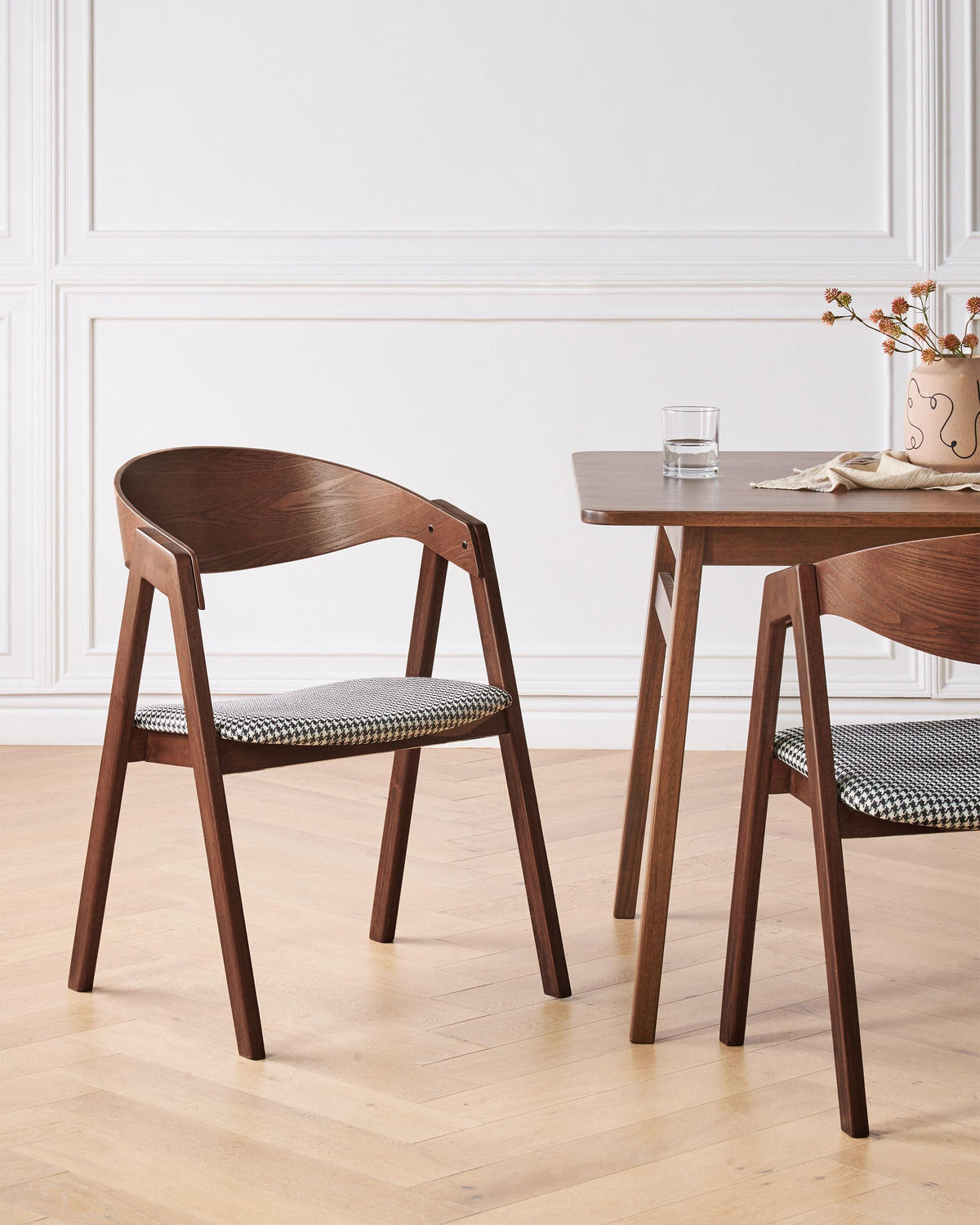 ESSZIMMERSTUHL 2er-Set Braun Yuba - Schwarz/Braun, Holzwerkstoff (56/79/44cm) - Beliani