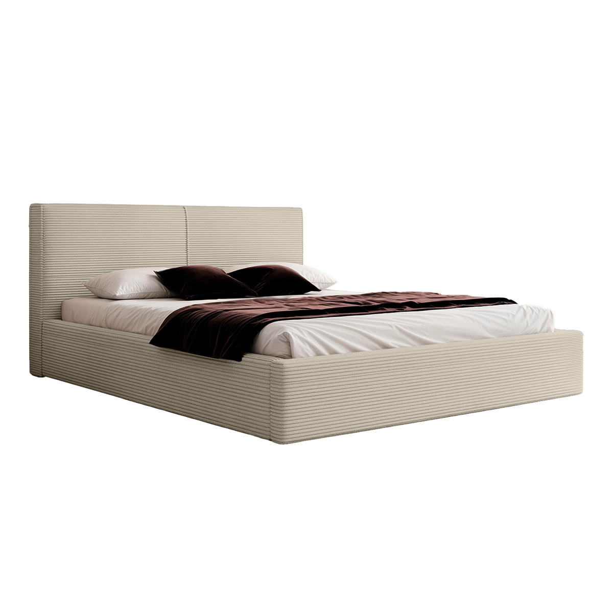 POLSTERBETT VIVELO 140x200 cm, Beige - Beige, Textil (200/140cm) - Fedve