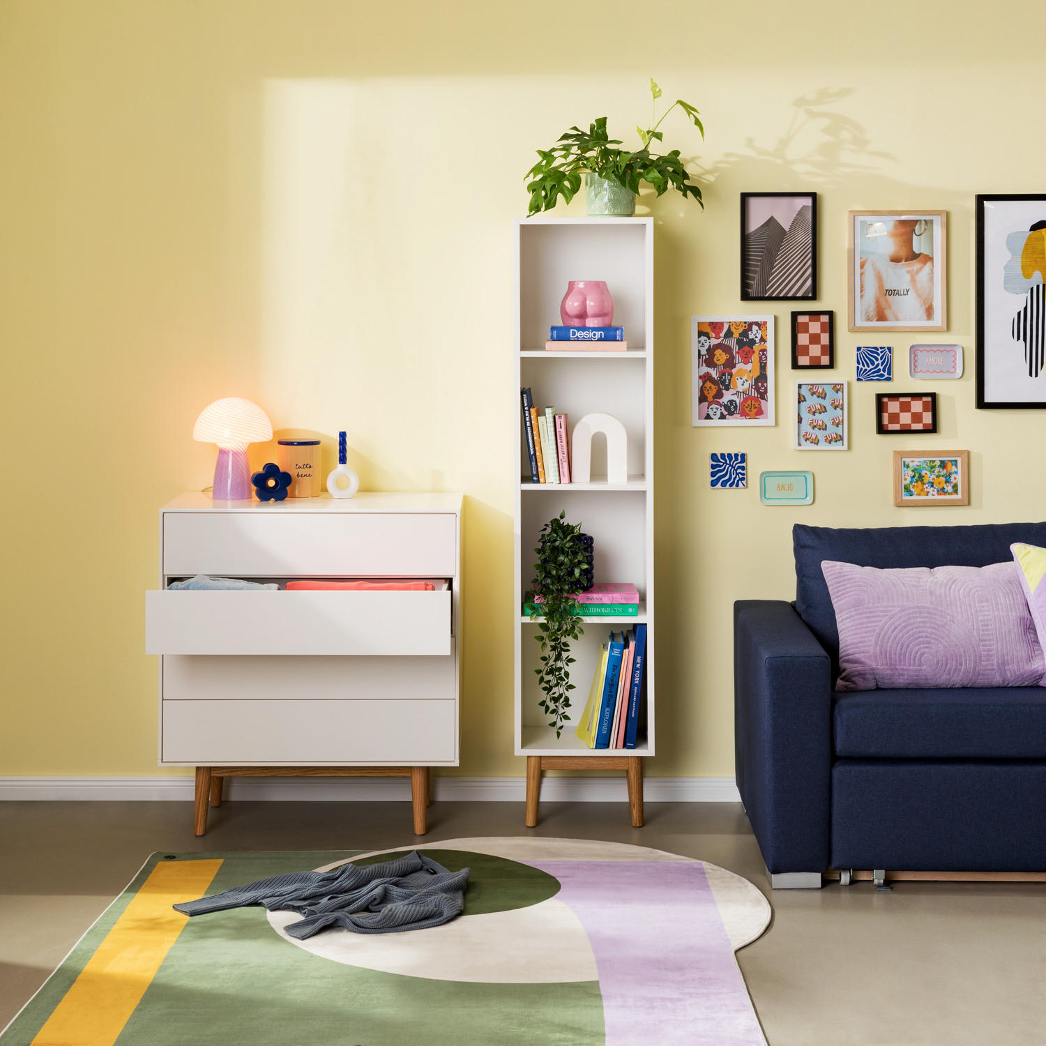 BÜCHERREGAL - Weiß / Eiche - Eichefarben/Weiß, Holzwerkstoff (38/170/32cm) - home24