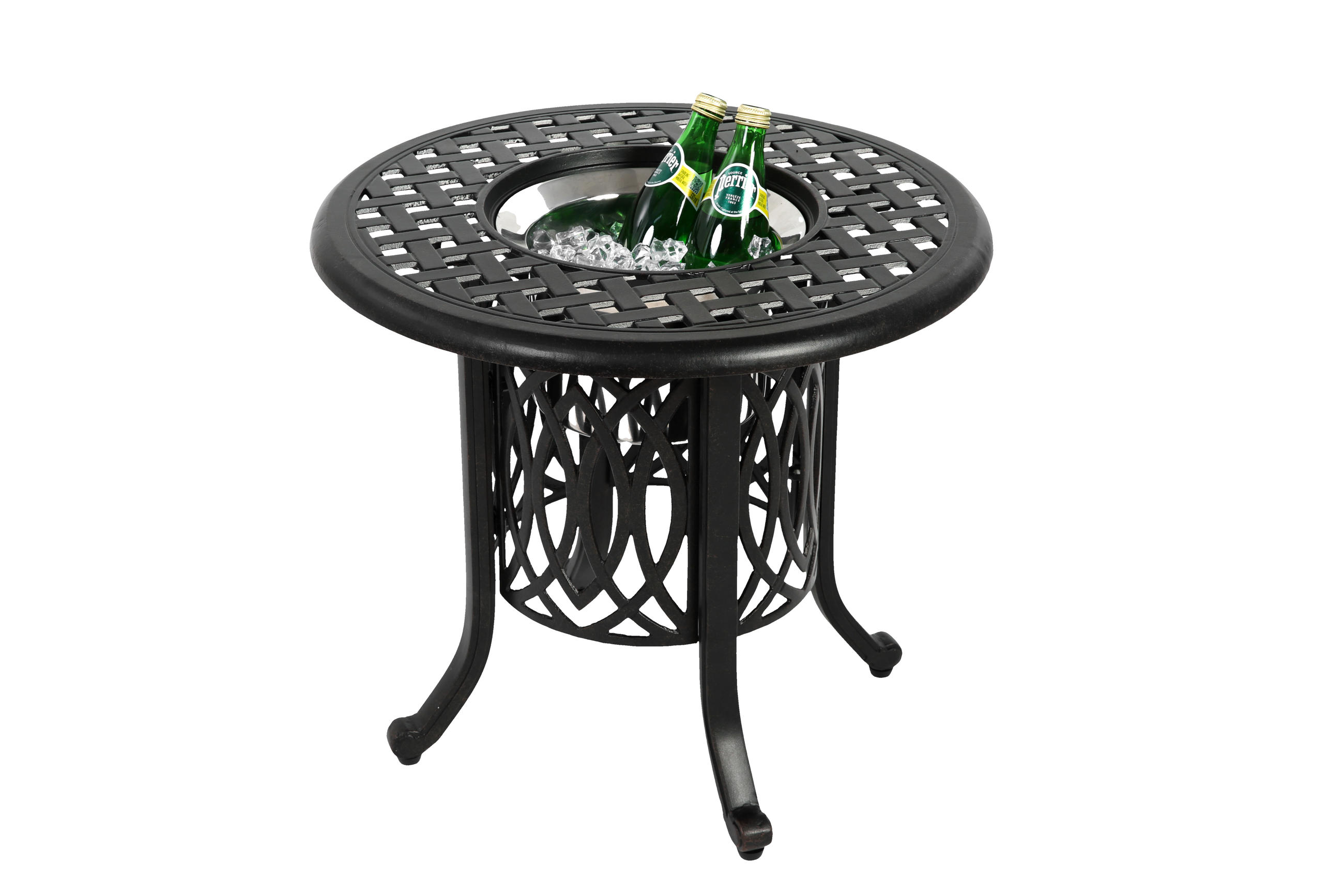 BISTROTISCH Aluminium Eiskübel - Bronzefarben, Metall (55/55/49cm) - LEBENLANG