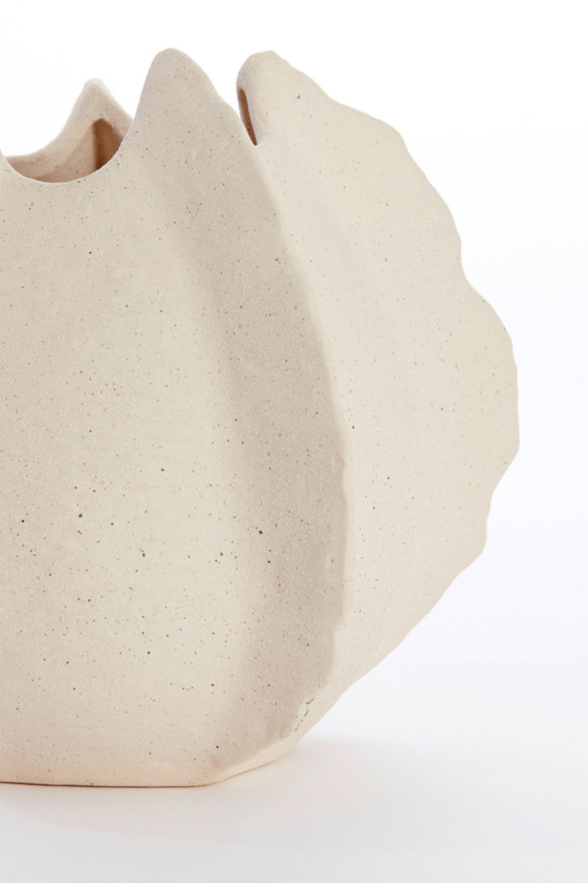 VASE Kelapa Weiß Ø26,5/23 cm - Weiß, Keramik (23cm) - Light & Living