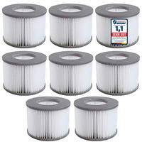FILTERKARTUSCHE 8-teiliges Set für Whirlpool ab 2020 - Weiß, Kunststoff (11/7/11cm)