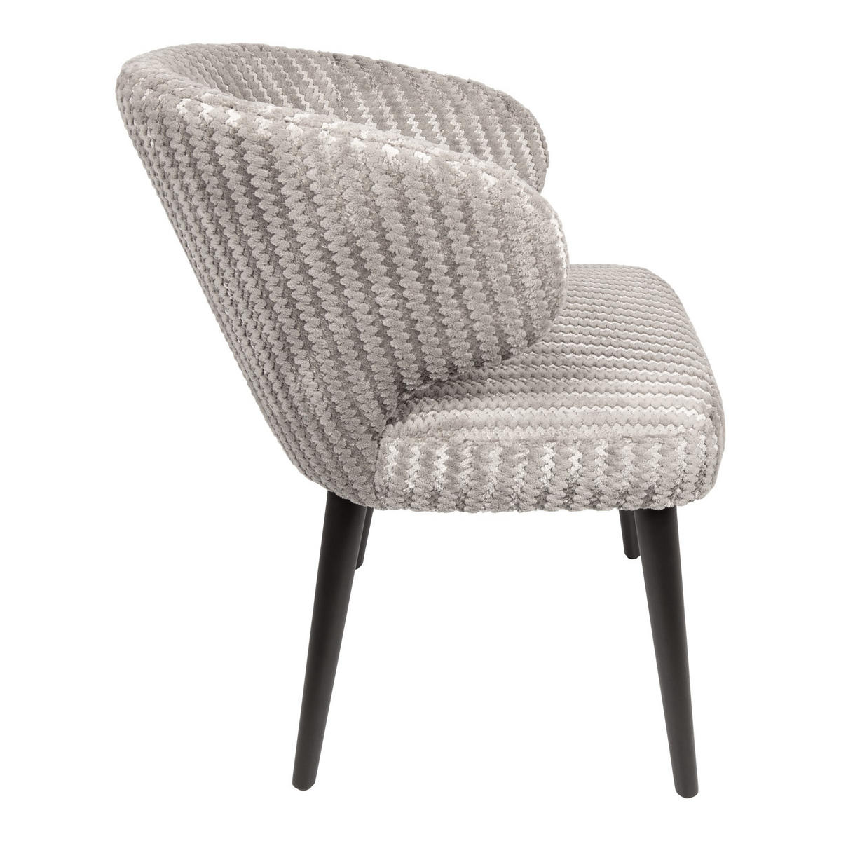 ESSZIMMERSTUHL Fiori Beige 57/56/80cm - Grau, Textil (56/80/57cm) - PTMD Collection