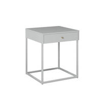 NACHTTISCH Pops Weiß 41/43/50 cm - Weiß, Metall (41/50/43cm) - ebuy24