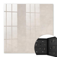 SCHLÜSSELBOX Schwarz 30x30 cm- Türöffnung nach rechts - Betonstruktur - Beige, Metall (30/30/5cm) - TULUP