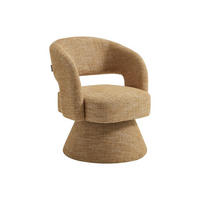 DREHBARER Sessel - Strukturstoff Senfgelb - NAROLIA - Gelb, Textil (64/82/71.5cm) - Vente-Unique