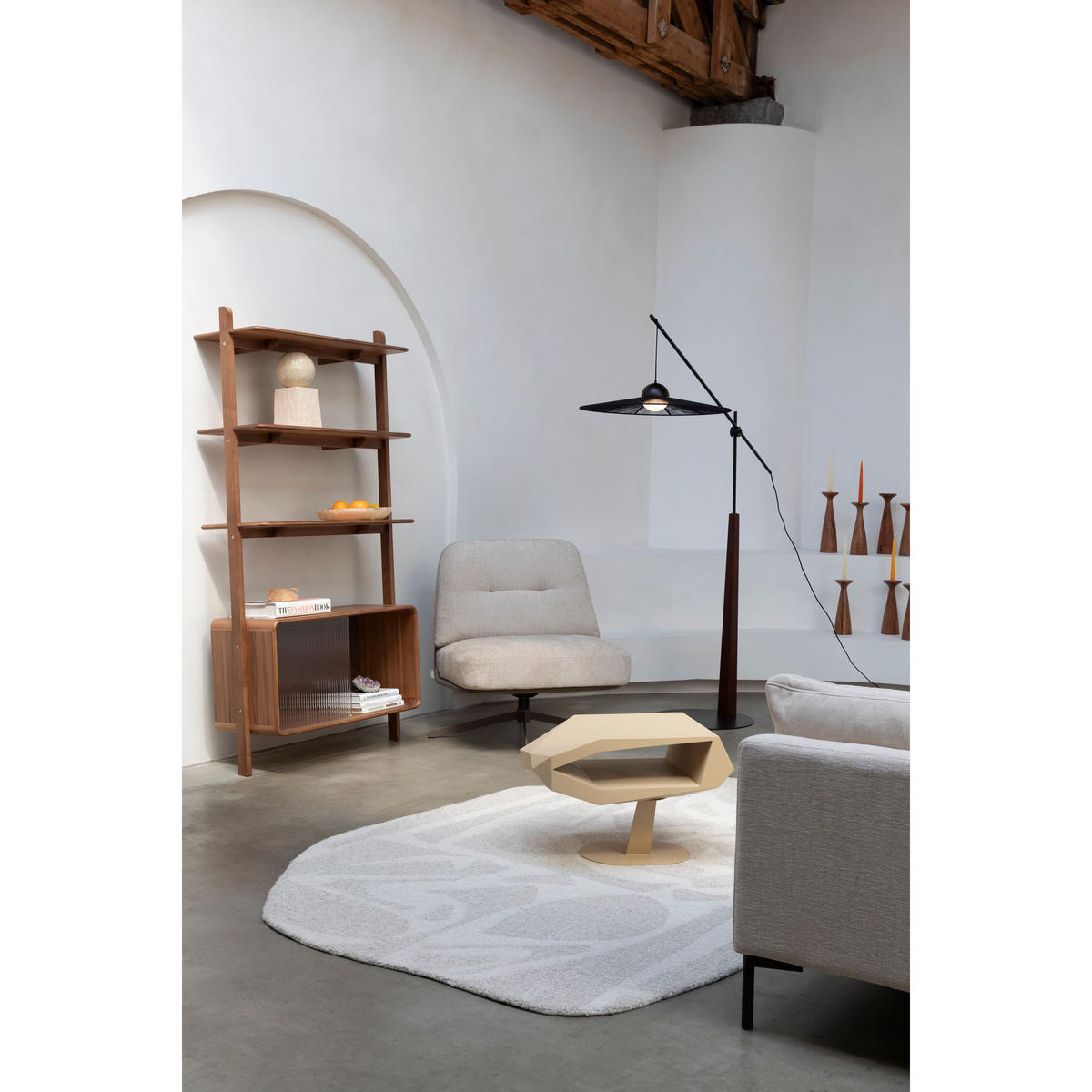 SESSEL Benjamin - Beige, Kunststoff (77/87/86cm) - Zuiver