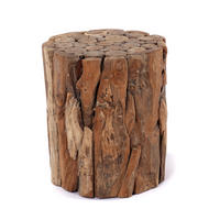 DEKO-SÄULE Malea 40 Treibholz, für Pflanzen, Kerzen naturfarben - Naturfarben, Holz (35/35/40cm) - CREEDWOOD