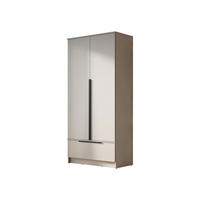 DREHTÜRENSCHRANK Spirit 2D - Kaschmir/Schwarz, Holzwerkstoff/Kunststoff (91/193/51cm) - MIRJAN24