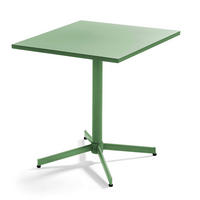 GARTENTISCH , klappbar, Kaktusgrünen - Dunkelgrün, Metall (70/70/72cm) - Oviala