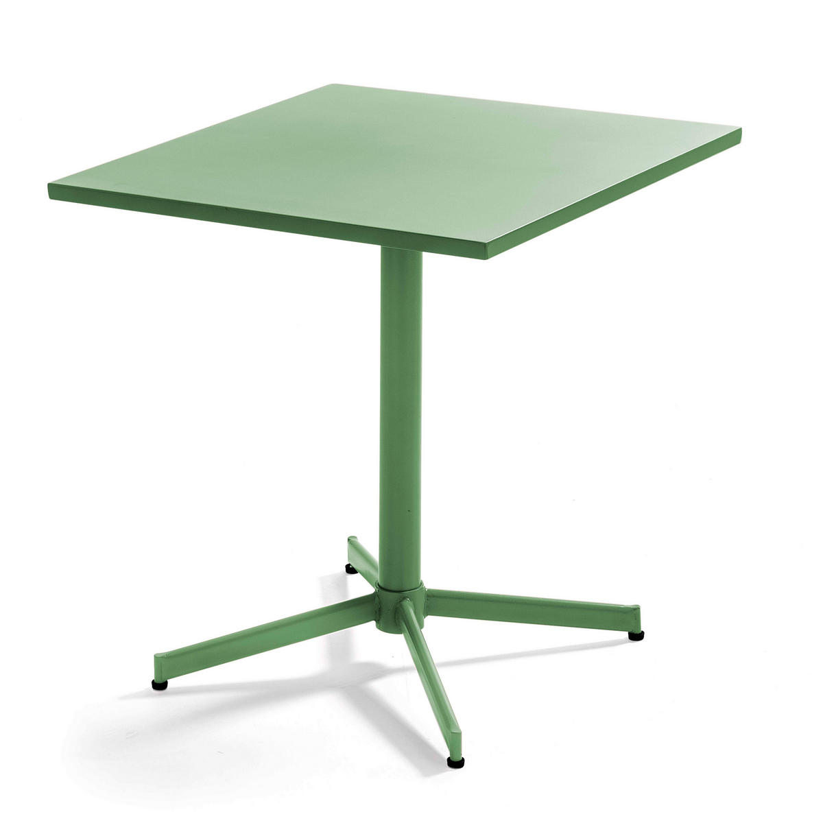GARTENTISCH , klappbar, Kaktusgrünen - Dunkelgrün, Metall (70/70/72cm) - Oviala