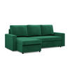 ECKSOFA Neo mit gerader Armlehnen grün - Grün, Textil (231/140cm) - SIMKAM Furniture