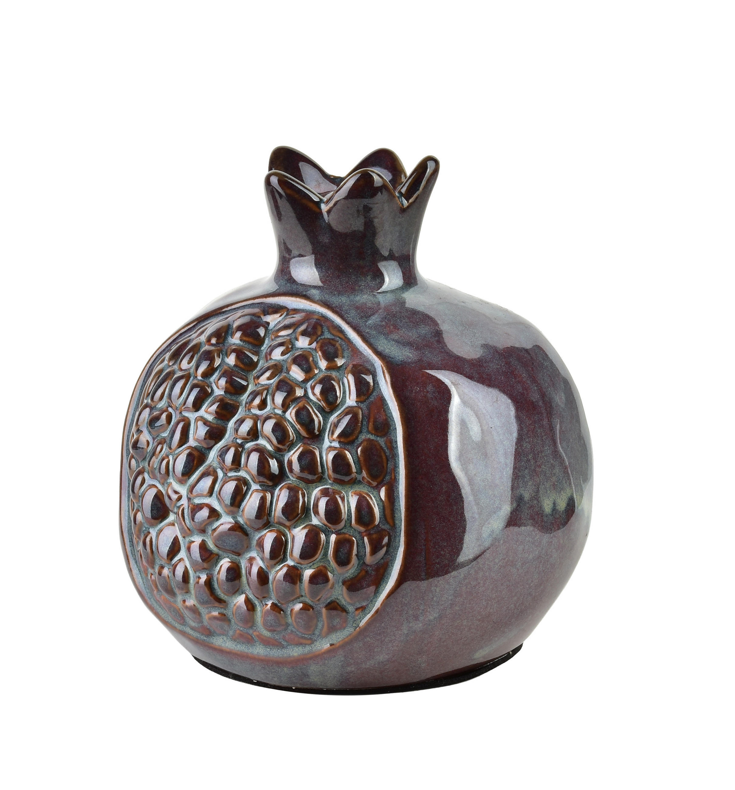 DEKOFIGUR Saggio lila 12/12/13 cm Keramik - Lila, Keramik (12/13/12cm) - Mondex