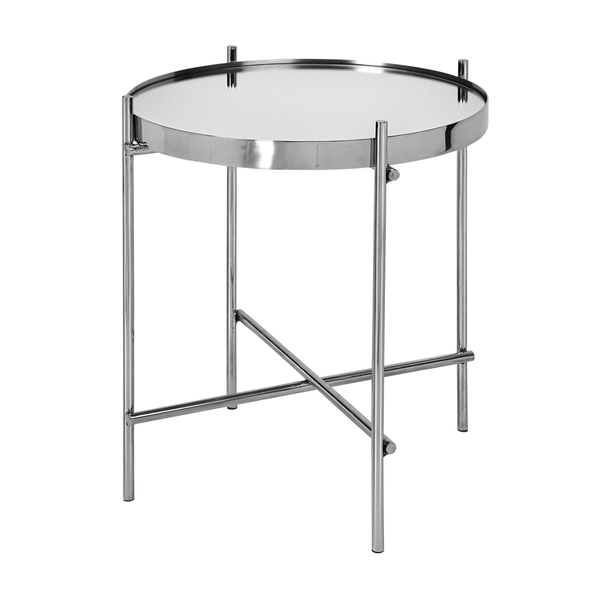 COUCHTISCH Silber 43/43/45 - 75/75/35 cm 2er Set - Silberfarben, Metall (75/75/35cm) - WOMO-DESIGN
