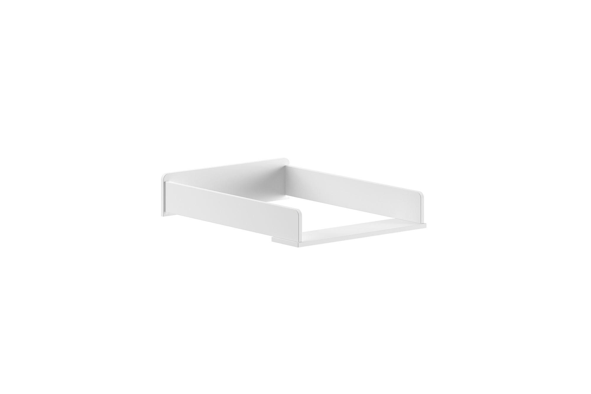 WICKELAUFSATZ Kamillah 50x68x10 aus MDF n Satin Weiß - Weiß, Holzwerkstoff (68/10/55cm) - 58aufmkessel