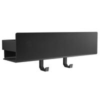 DUSCHABLAGE OHNE BOHREN Matt Schwarz 30 cm - Schwarz, Metall (30/8/9cm) - Designfabrik Hamburg
