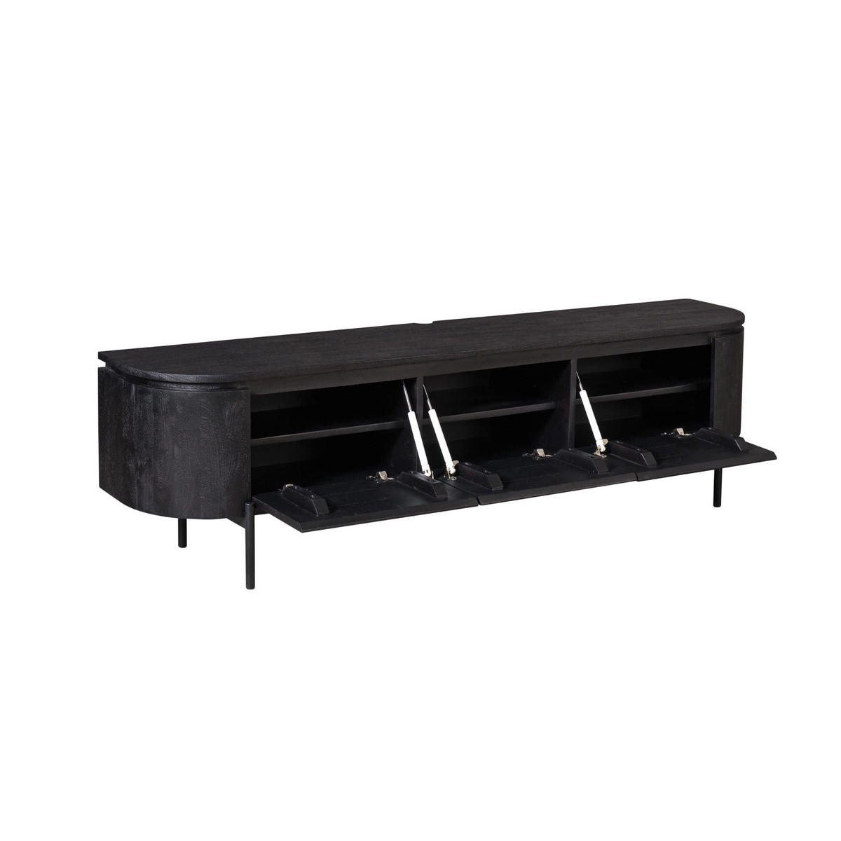 TV-MÖBEL Excellent Schwarz 35/160/45 cm - Schwarz, Holz (160/45/35cm) - Starfurn