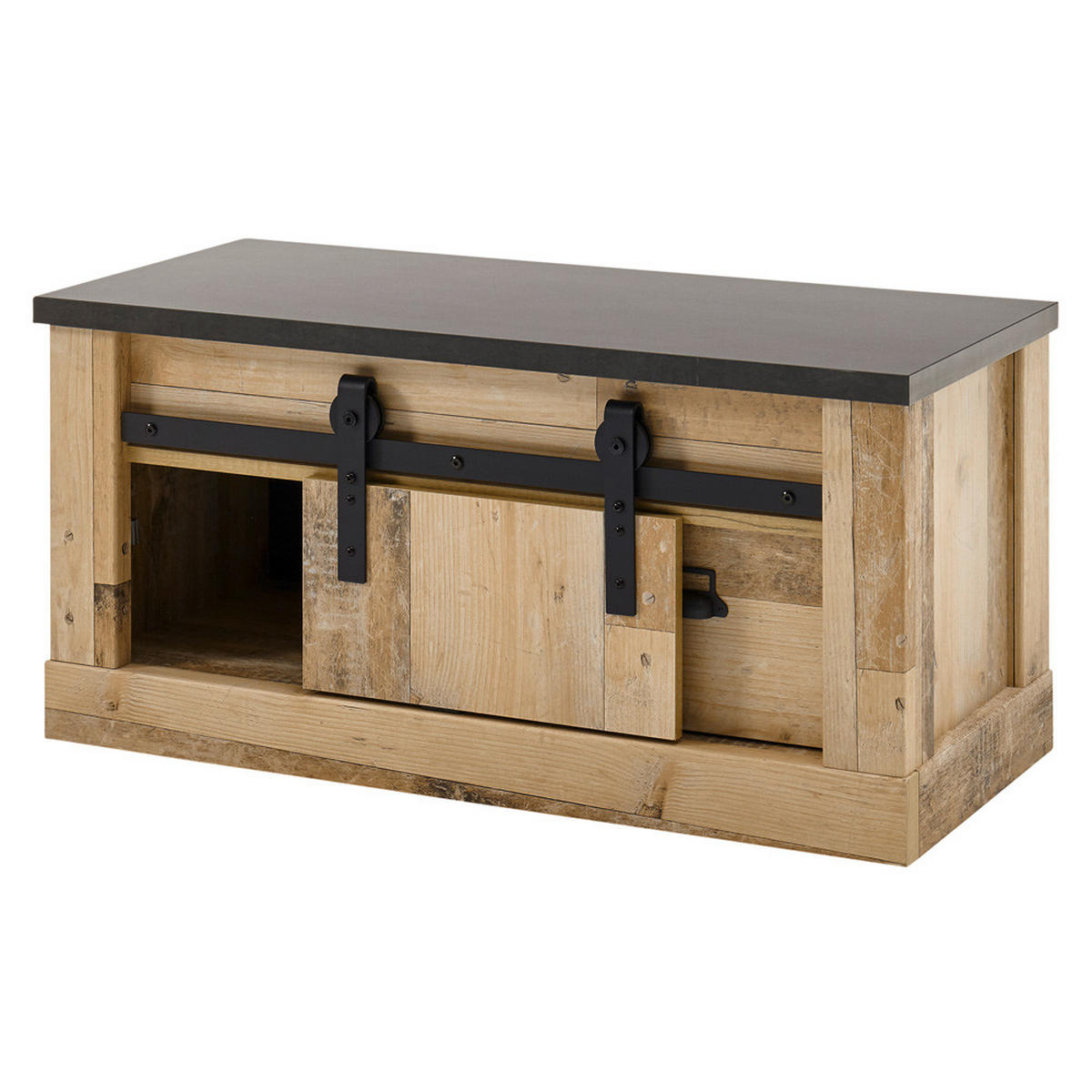 KOMMODE Shelton-61 - Braun, Holzwerkstoff (93/46/43cm) - Lomado